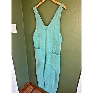 Free People We The Free High Roller Jumper XS Turquoise Slouchy Harem Overalls